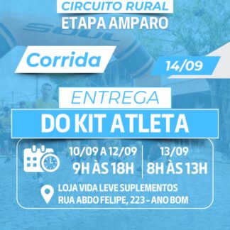 CIRCUITO RURAL DE CORRIDAS E CAMINHADAS – 3ª ETAPA – AMPARO – 2025
