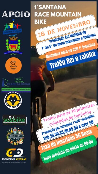 1º SANTANA RACE MOUNTAIN BIKE - 16.11.2025